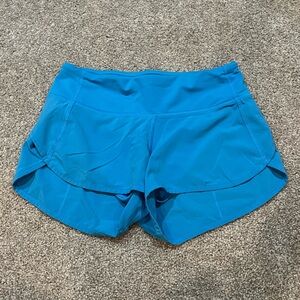 LuluLemon Aqua Blue Athletic Running Shorts size 2
